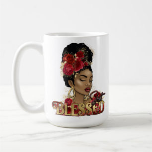 Black Queen Melanin Women Sista Kaffemugg