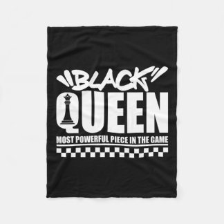 Black Queen Mest Power Chess African American W Fleecefilt