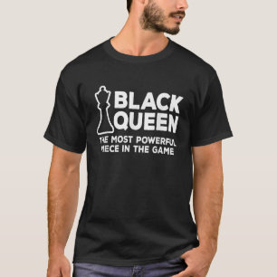 Black Queen Mest Power Chess African American W T Shirt