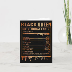 Black Queen Nutrition Fakta Svarta Historien Månad Kort