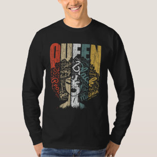 Black Queen Pride for Women African American Power T Shirt