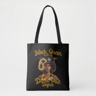 Black Queen with a Doctorate Degree Studenten PhD Tygkasse