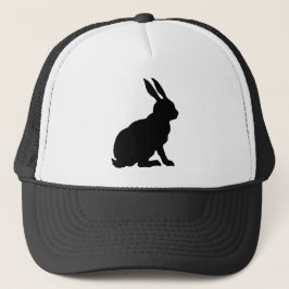 Black Rabbit Silhouette Keps