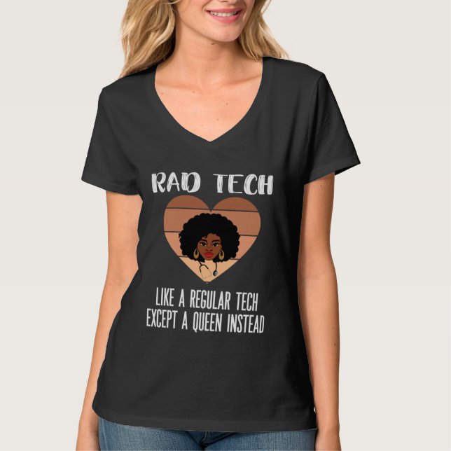 Black Radiology Technologist Rad Tech Week Radiolo T Shirt (Framsida)