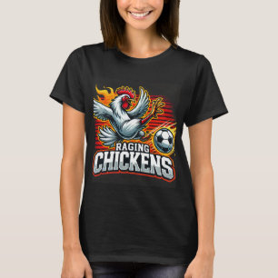 Black Raging Chickens Shirt för kvinnor T