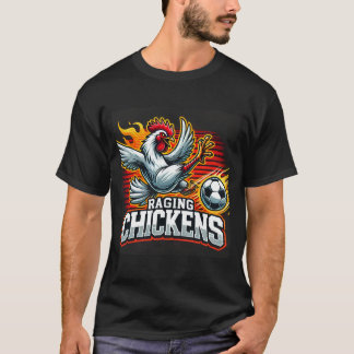 Black Raging Chickens Shirt T Shirt