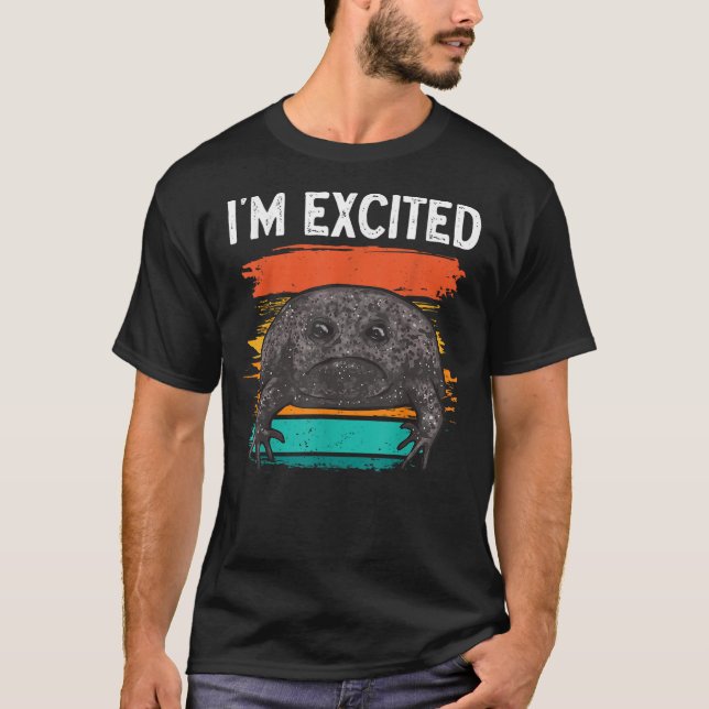 Black Rain Frog I'm Excited Black Desert Rain Frog T Shirt (Framsida)