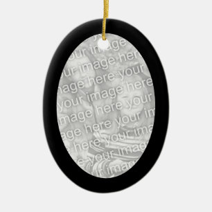 Black Ram Oval Ornament