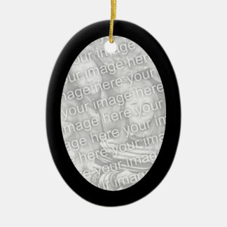 Black Ram Oval Ornament