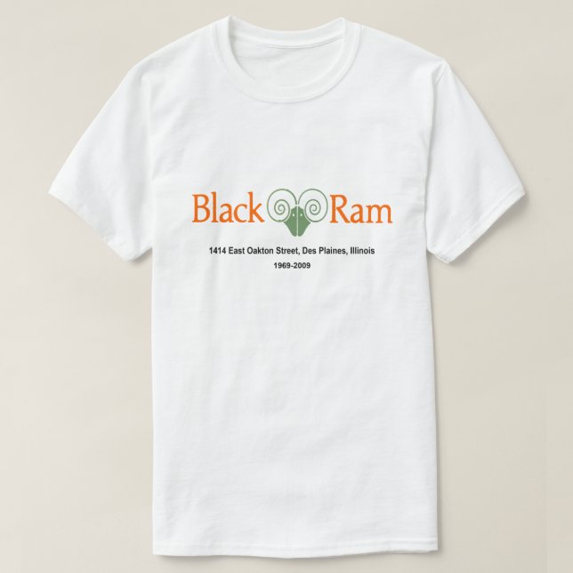 Black Ram Restaurant, Des Plaines, Illinois T Shirt (Design framsida)
