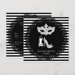 BLACK RAND BACHELORETTE MASQUERADE PARTY INBJUDNINGAR