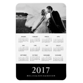 Black Rand | Elegant 2017 Fotokalender Magnet