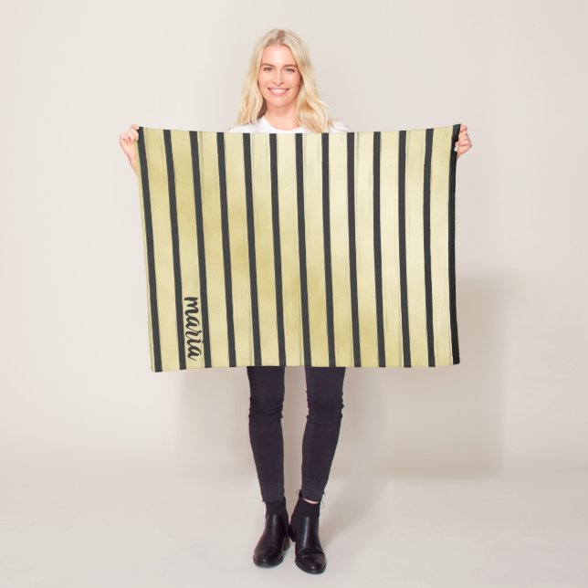 Black Rand Fleecefilt (På plats)