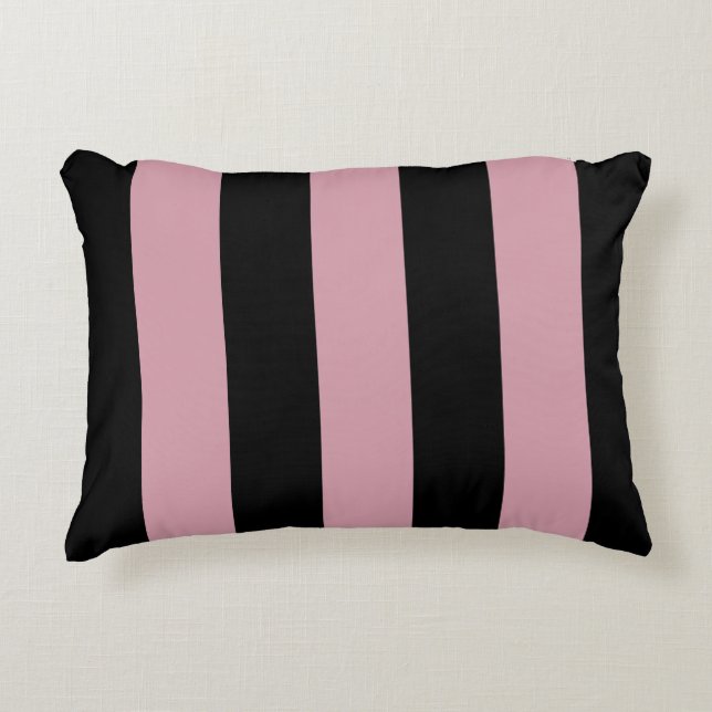 Black Rand Mönster {plocka din bakgrund färg} Prydnadskudde (Framsidan)