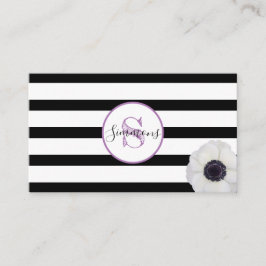 Black Rand och Anenome Monogrammed Visitkort