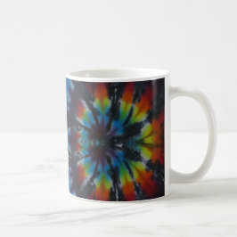 Black Rand Tie Dye Mönster Kaffemugg