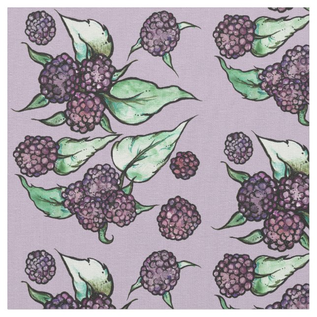Black Raspberry Tyg (Närbild)