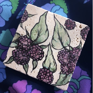 Black Raspberry Underlägg Sten