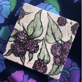 Black Raspberry Underlägg Sten