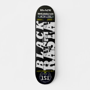 BLACK RASTA Skateboard, 7¾ tum Deck Mini Skateboard Bräda 18,5 Cm
