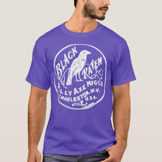 Black Raven Ax White Logotyp T Shirt