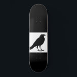 Black Raven Black Skateboard<br><div class="desc">En illustrerad gotisk svart,  raven på svart skateboard.</div>
