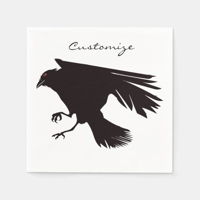 Black Raven Flies Thunder_Cove Pappersservett (Framsidan)