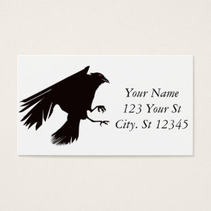 Black Raven Flies Thunder_Cove Visitkort