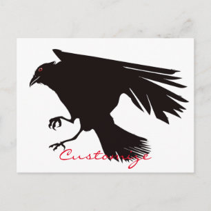 Black Raven Flies Thunder_Cove Vykort