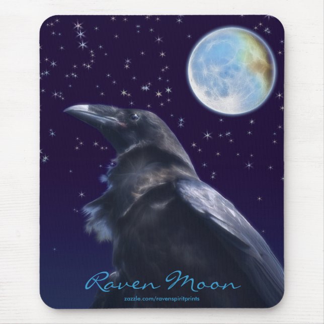 BLACK RAVEN & MÅNE Mousepad-serien Musmatta (Framsidan)