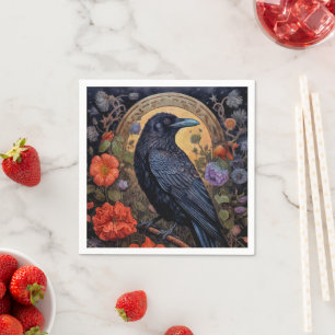Black Raven Mörk Gothic Pappersservett