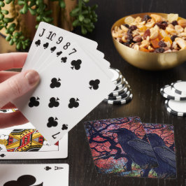 Black Raven och Gnarly Japansk Maple Träd Casinokort