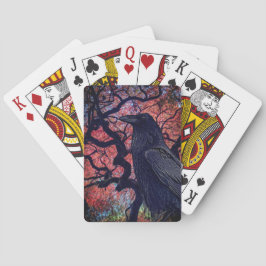 Black Raven och Gnarly Japansk Maple Träd Casinokort