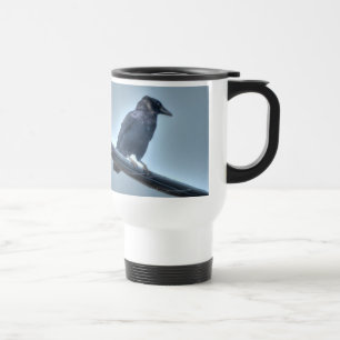 Black Raven på en Powerline Gothic, Celtic, Wiccan Resemugg