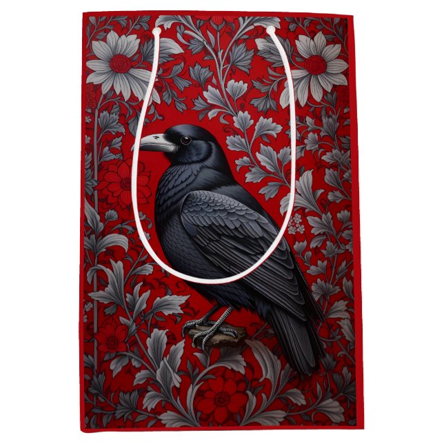 Black Raven Red Floral William Morris Inspired (Framsidan)