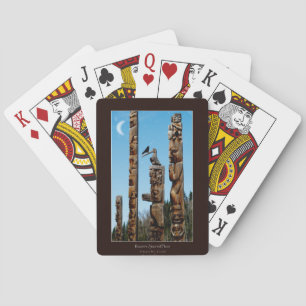Black Raven & Totem Pole Haida Pack Casinokort