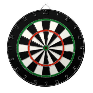 Black Red and Grönt Regulation Dart Board Piltavla