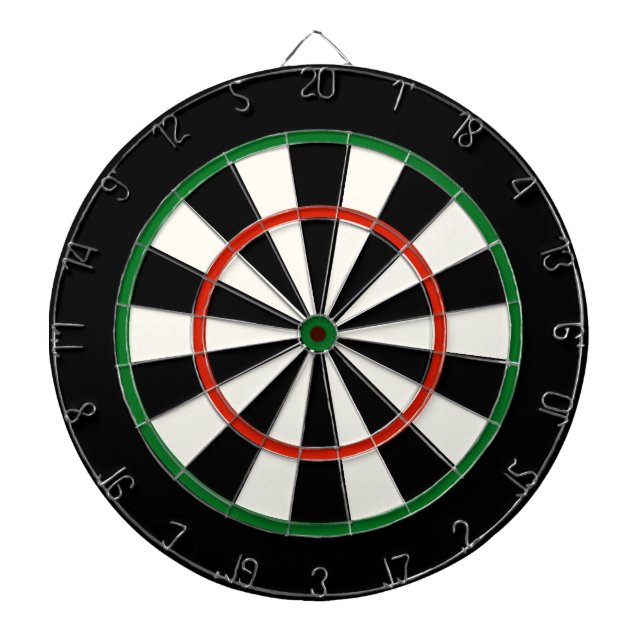 Black Red and Grönt Regulation Dart Board Piltavla (Framsidan)