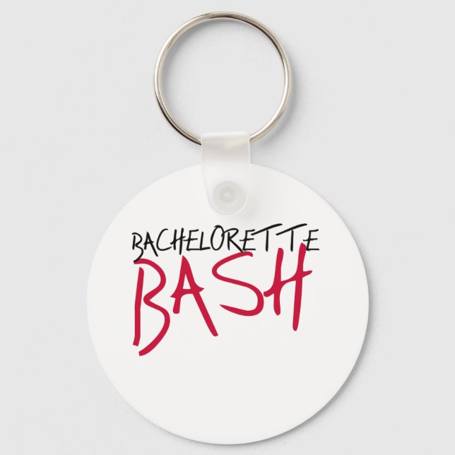 Black/Red Bachelorette Bash Nyckelring (Framsida)