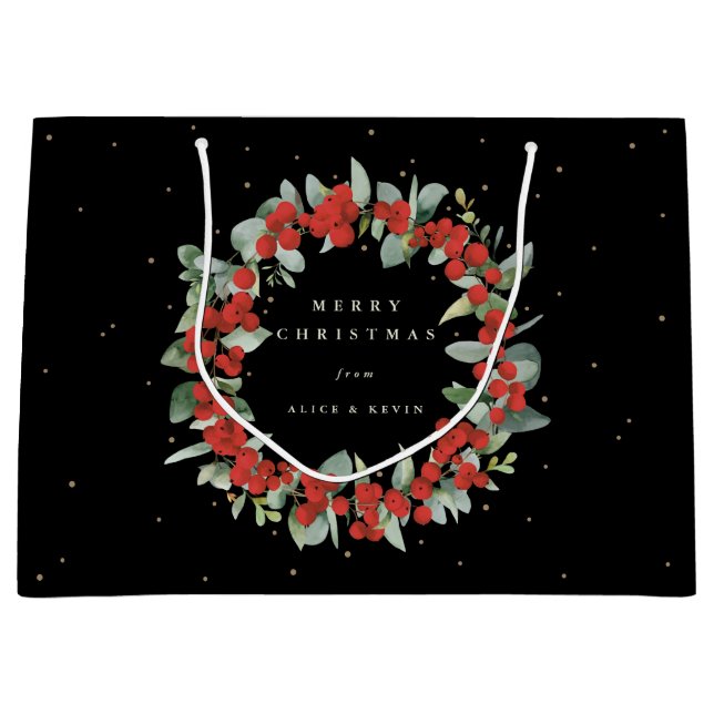 Black Red Berry+Eucalyptus jul/Helgdag (Framsidan)