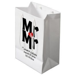 Black Red Bold Modern Personlig Mr. och Mr.