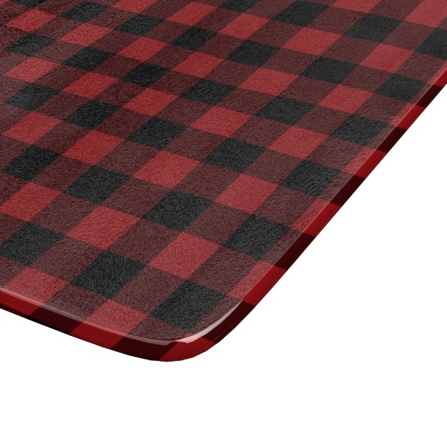 Black Red Buffalo Check Caking Board Gift (Hörn)