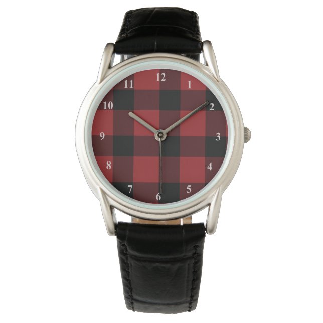 Black Red Buffalo Play Watch Armbandsur (Framsida)