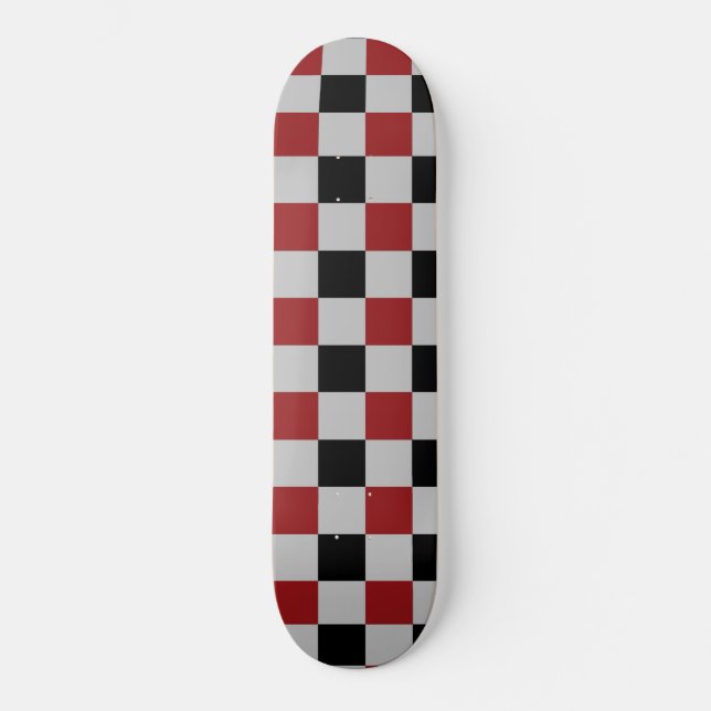 Black Red Check Skateboard Sport (Framsida)