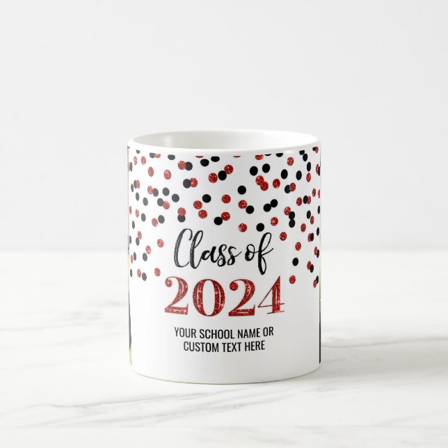 Black Red Class of 2024 Coffee Mugg (Center)