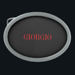Black Red Ditt namn - minimalistisk privat modern<br><div class="desc">Modern Professionell - enkel design.</div>