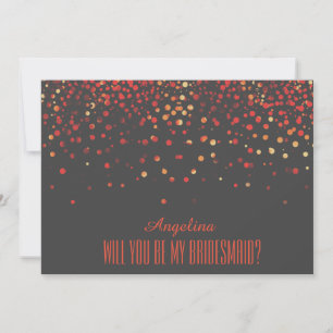 Black Red Glitter, blir du min brud? Inbjudningar