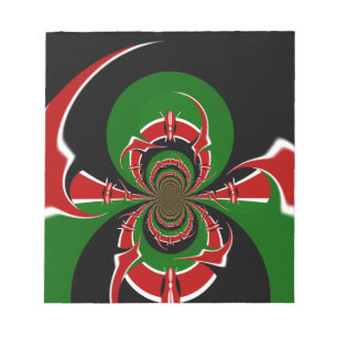 BLACK RED GRÖNT GRAPHICS HAKUNA MATATA ANTECKNINGSBLOCK