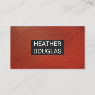 Black Red Leather Background Visitkort