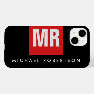 Black Red Monogram - unikt
